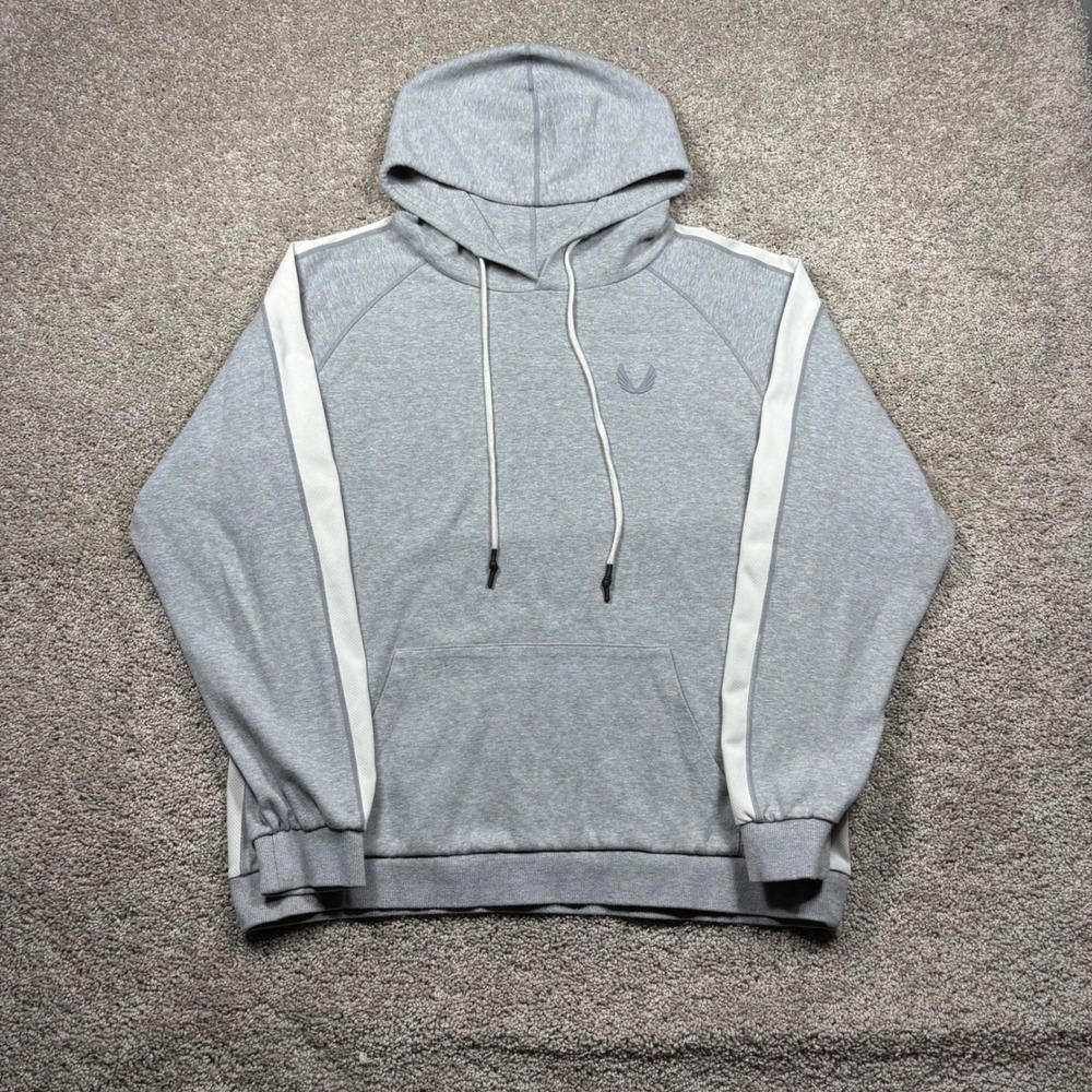 ASRV Aesthetic Revolution Mens Medium Gray Technical Sportswear Hoodie Mesh Side